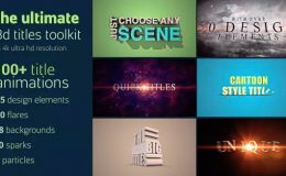 VIDEOHIVE ULTIMATE 3D TITLES TOOLKIT