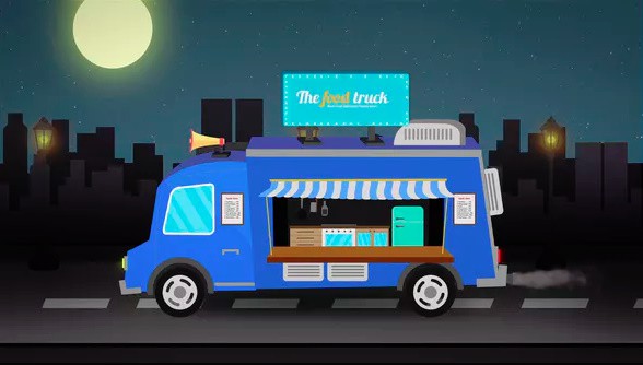 VIDEOHIVE FOOD TRUCK LOGO REVEAL