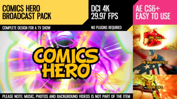 VIDEOHIVE COMICS HERO (BROADCAST PACK)