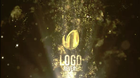 VIDEOHIVE FLUID GOLD LOGO REVEAL