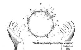 Hand Drawn Audio Spectrum Music Visualizer