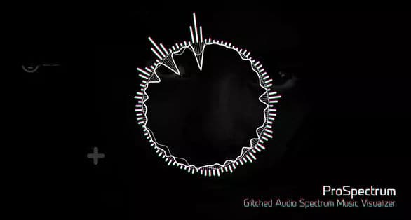 Glitched Audio Spectrum Music Visualizer 19850765
