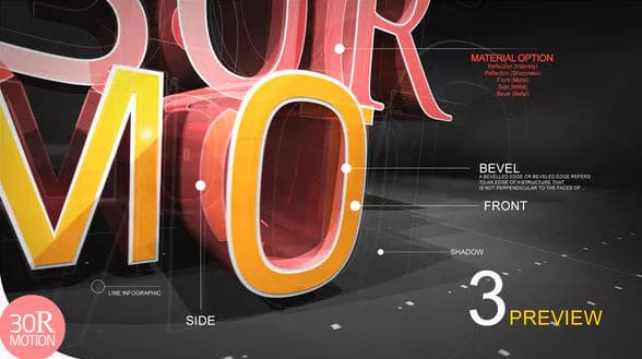 3D Text Reveal 22757661 Videohive