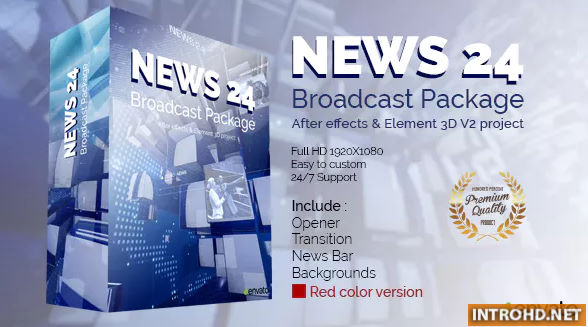 VIDEOHIVE NEWS 24 BROADCAST PACKAGE