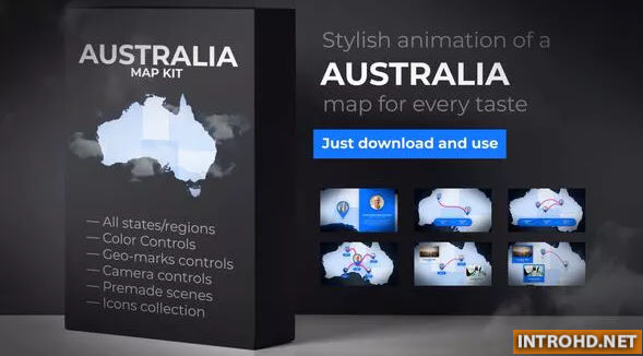 Australia Map Animation – Commonwealth of Australia Map Kit