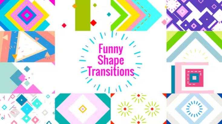 VIDEOHIVE FUNNY SHAPE TRANSITIONS\AE