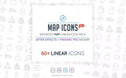 Map Linear Icon Pack