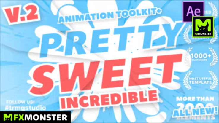 Videohive Pretty Sweet – 2D Animation Toolkit