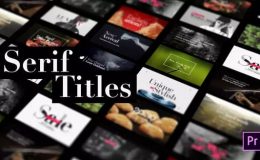 Serif Titles - Mogrt files Premiere Pro Template
