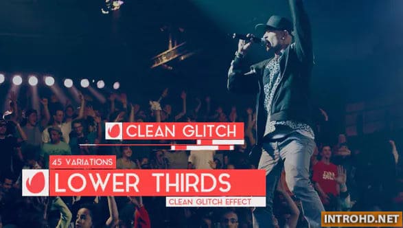 VIDEOHIVE CLEAN GLITCH – LOWER THIRD