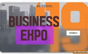 Business Expo Typography Opener Videohive