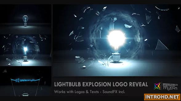 Light Bulb Explosion Logo Reveal