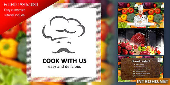 VIDEOHIVE COOK WITH US – COOKING TV SHOW PACK