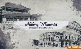 History Memories // Watercolor Brush Slideshow Videohive