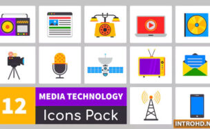 VIDEOHIVE TRULY ANIMATED MEDIA TECHNOLOGY ICONS