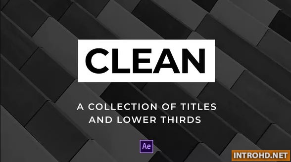 VIDEOHIVE CLEAN TITLES AND LOWER THIRDS