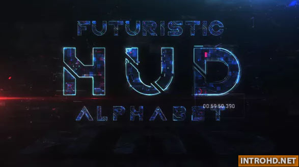 VIDEOHIVE FUTURISTIC HUD ALPHABET