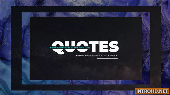 Videohive Simply Quotes