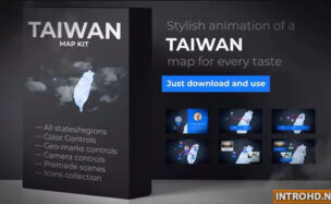 VIDEOHIVE TAIWAN ANIMATED MAP – REPUBLIC OF CHINA ROC MAP KIT