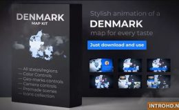 VIDEOHIVE DENMARK MAP - KINGDOM OF DENMARK MAP KIT
