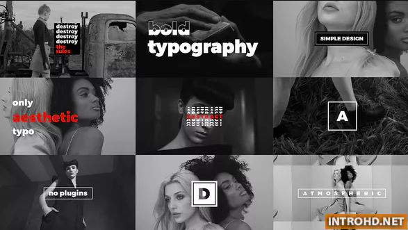 Modern Stomp Opener / Dynamic Typography / Fashion Event Promo / Clean Fast Intro