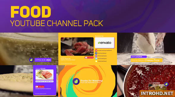 Videohive Youtube Food Channel Package 18925656