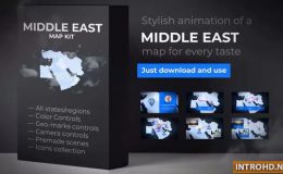 Map of Middle East with Countries - Middle East Map Kit
