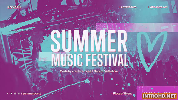 Videohive Summer Music Festival / Dance Event Promo / EDM Party Invitation / Night Club