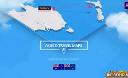 VIDEOHIVE WORLD TRAVEL MAPS - AUSTRALIA AND NEW ZEALAND