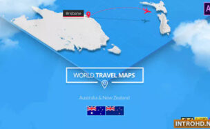 VIDEOHIVE WORLD TRAVEL MAPS – AUSTRALIA AND NEW ZEALAND
