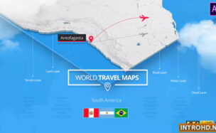 VIDEOHIVE WORLD TRAVEL MAPS – SOUTH AMERICA