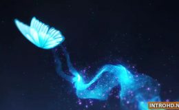 VIDEOHIVE BUTTERFLY PARTICLE LOGO