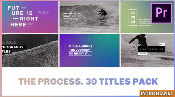 VIDEOHIVE THE PROCESS / TITLES PACK FOR PREMIERE PRO