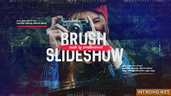 Brush Slideshow / Memories Photo Album / Family and Friends / Travel and Journey