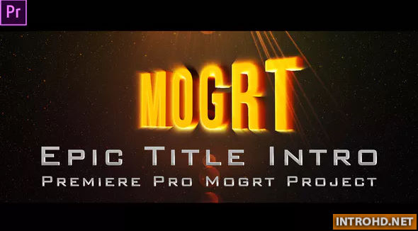 VIDEOHIVE EPIC TITLE INTRO (MOGRT) – PREMIERE PRO