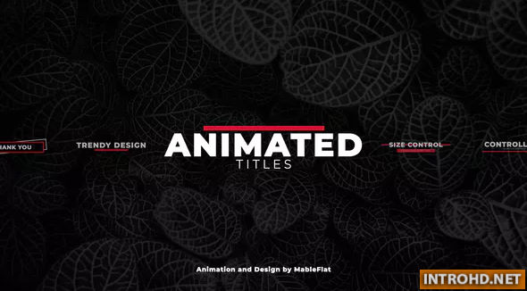 VIDEOHIVE ANIMATED TITLES PACK – PREMIERE PRO
