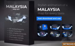 VIDEOHIVE MALAYSIA ANIMATED MAP - MALAYSIA MAP KIT