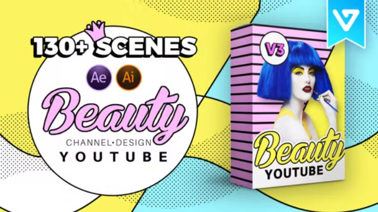Beauty Youtube Design Pack 21097856