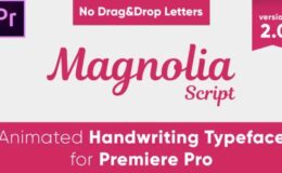 Videohive Magnolia - Animated Handwriting Typeface