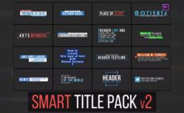 Videohive Smart Title Pack - Premiere Pro