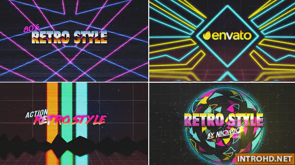 Videohive 80’s Retro Logo Reveal Kit