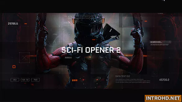 Videohive Sci-Fi Opener Hi-Tech Slideshow Futuristic Film Credits HUD Elements Space Science