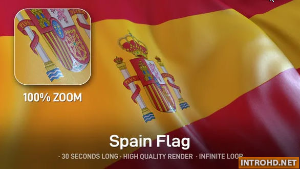 Videohive Spain Flag 24553670