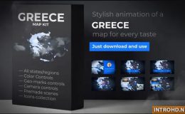 Greece Map - Hellenic Republic Map Kit - Hellas Animation Videohive