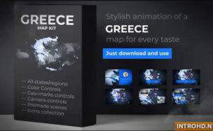 Greece Map – Hellenic Republic Map Kit – Hellas Animation Videohive