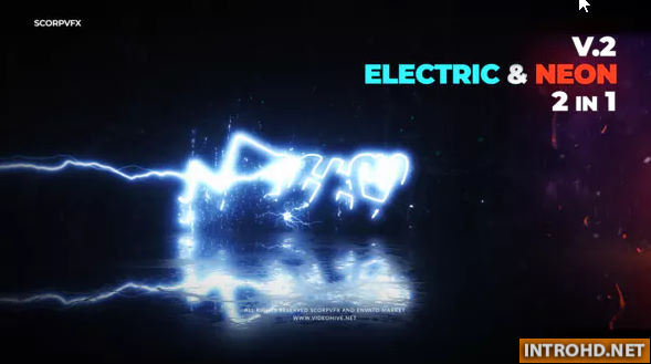 Videohive Electric and Neon Logo Reveal
