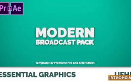 Modern Broadcast Pack | Essential Graphics | Mogrt Videohive
