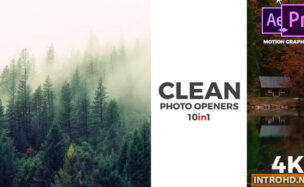 Clean Photo Openers – Logo Reveal Videohive Premiere Pro