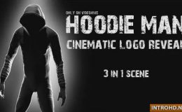 VIDEOHIVE HOODIE MAN - CINEMATIC LOGO REVEAL 3 IN 1