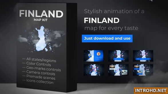 VIDEOHIVE FINLAND MAP – REPUBLIC OF FINLAND MAP KIT
